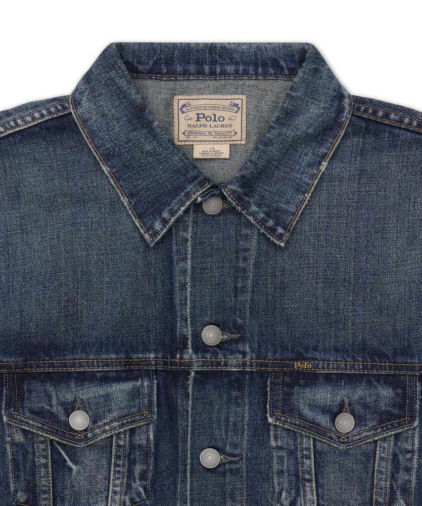 POLO RALPH LAUREN Faded Denim Trucker Jacket - Blue