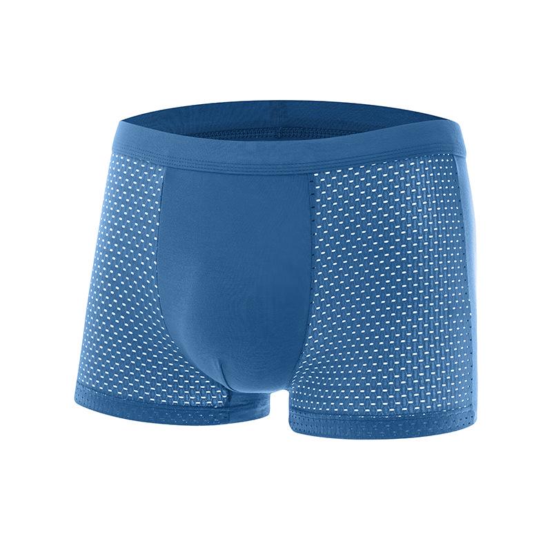Slip Boxer da Uomo in Rete di Seta Ghiacciata Estivi
