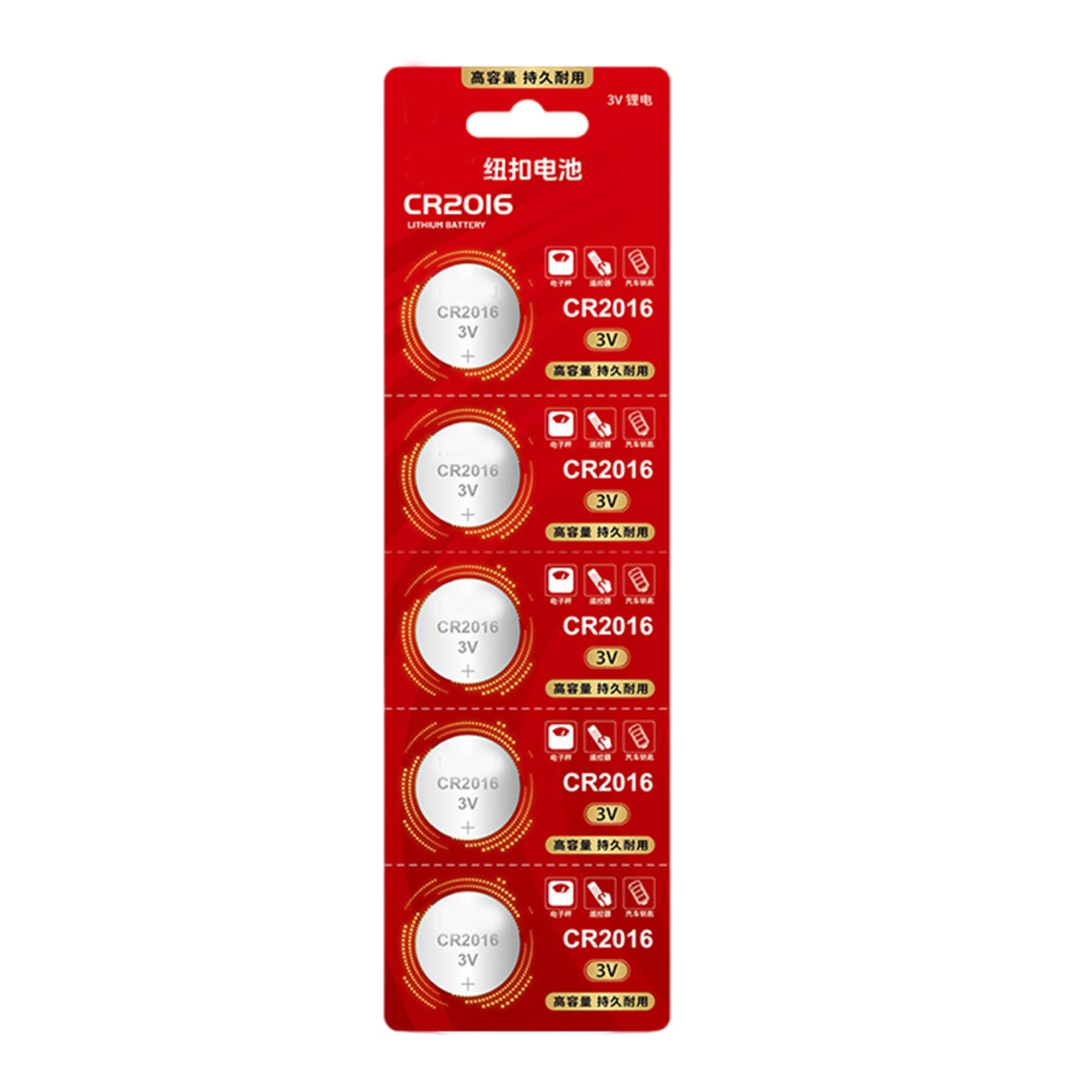 

5 шт. CR2032/CR2025/CR2016 3 В литиевая батарейка-таблетка для часов датчики температуры игрушка с дистанционным управлением C