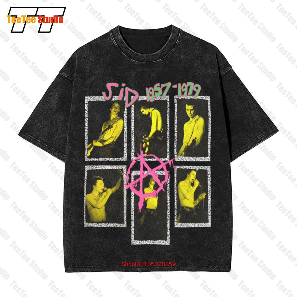 Sid Vicious Sex Pistols Punk Band Vintage Oversized TShirt TRY S