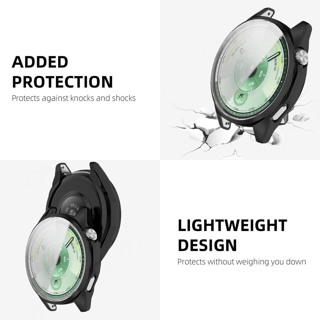 Electroplating TPU Case For Huawei Watch GT6 46mm 41mm Screen Protector Case Soft TPU All-Around Protective Bumper Cover for Watch GT6 Accessories