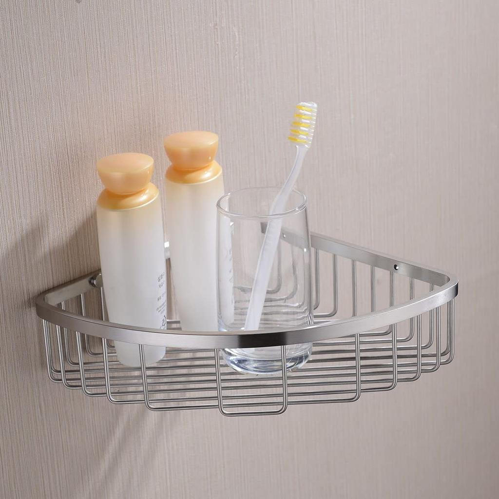 Modern Wall Mounted Stainless Steel Durable Bathroom Corner Shelf Shower Caddy