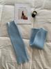 Gray Women's Autumn Winter Thickened Warm Acrylic/Polyester/Nylon Pile Socks Label Fashionable Slimming Korean Style Leg Warmers