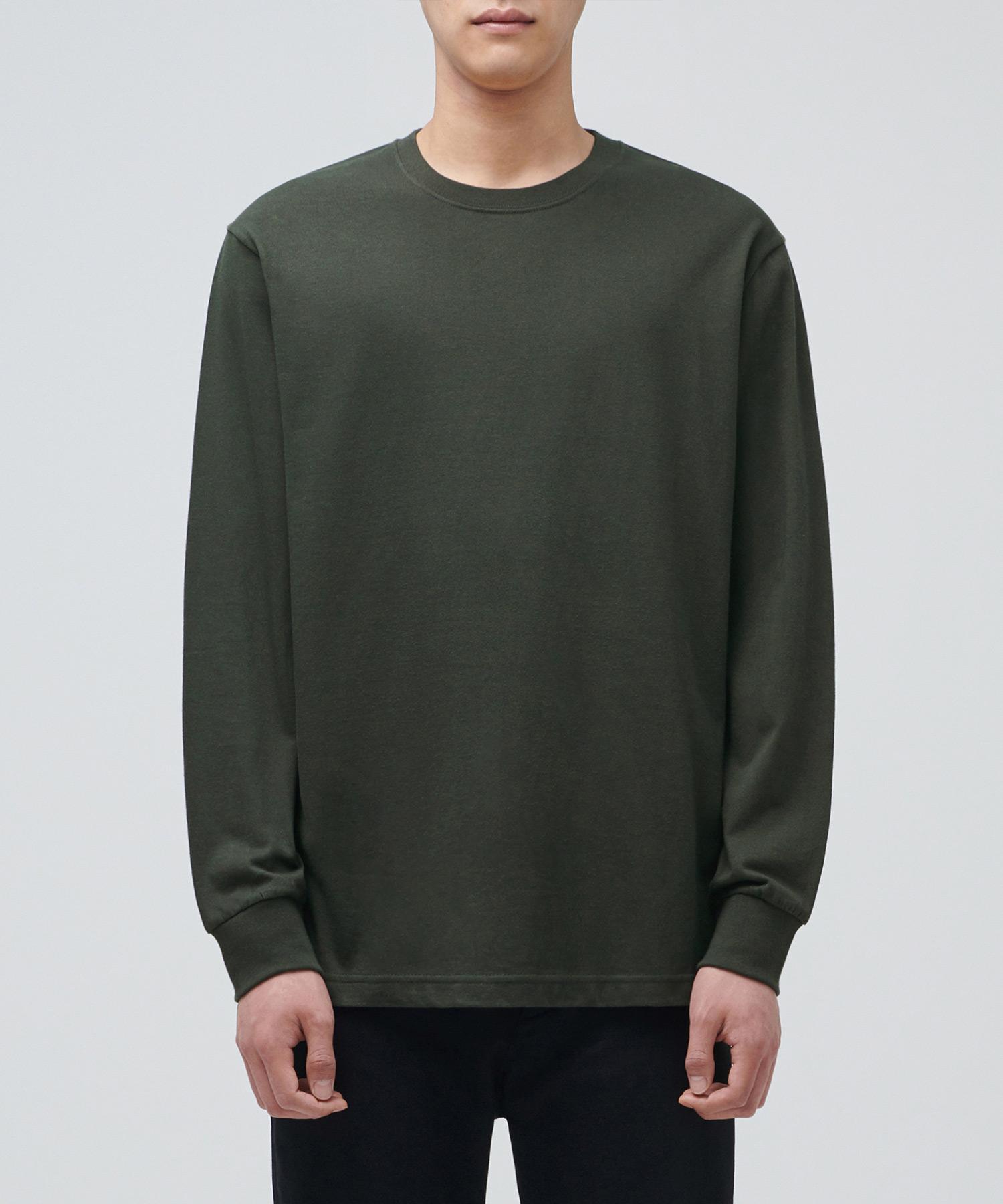 Musinsa Standard Crew Neck Long Sleeve T-Shirt [Khaki] Khaki/2Xl