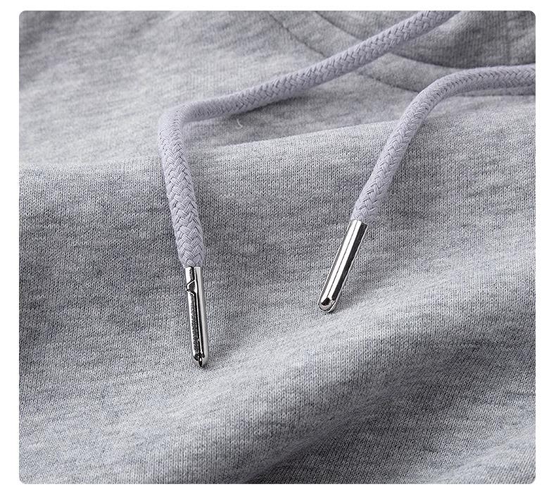 Women's Grey Hooded Fleece Sweatshirt - Slimming Thick Zip-Up Cardigan for Autumn/Winter 2025
