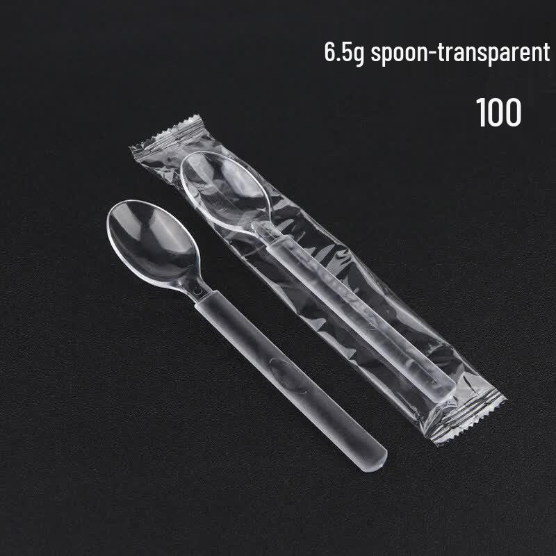 Disposable Plastic Spoon and Fork Set