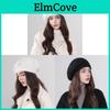 Korean Style Wool Beret Hat With Plush Rabbit Fur For Autumn And Winter Daily Use