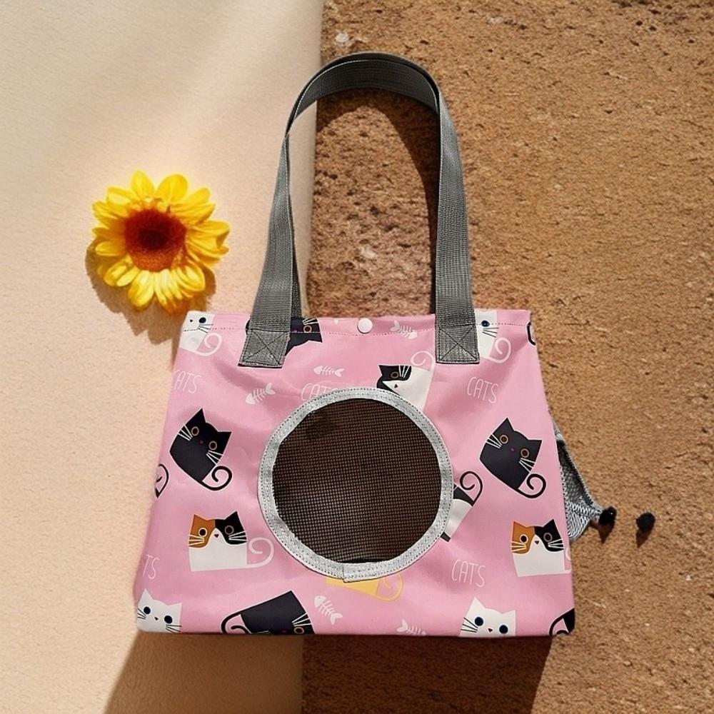 Portable Cat Carrier Bag Oxford Cat Carrying Bag Practical Pet Backpack  Outdoor Travel