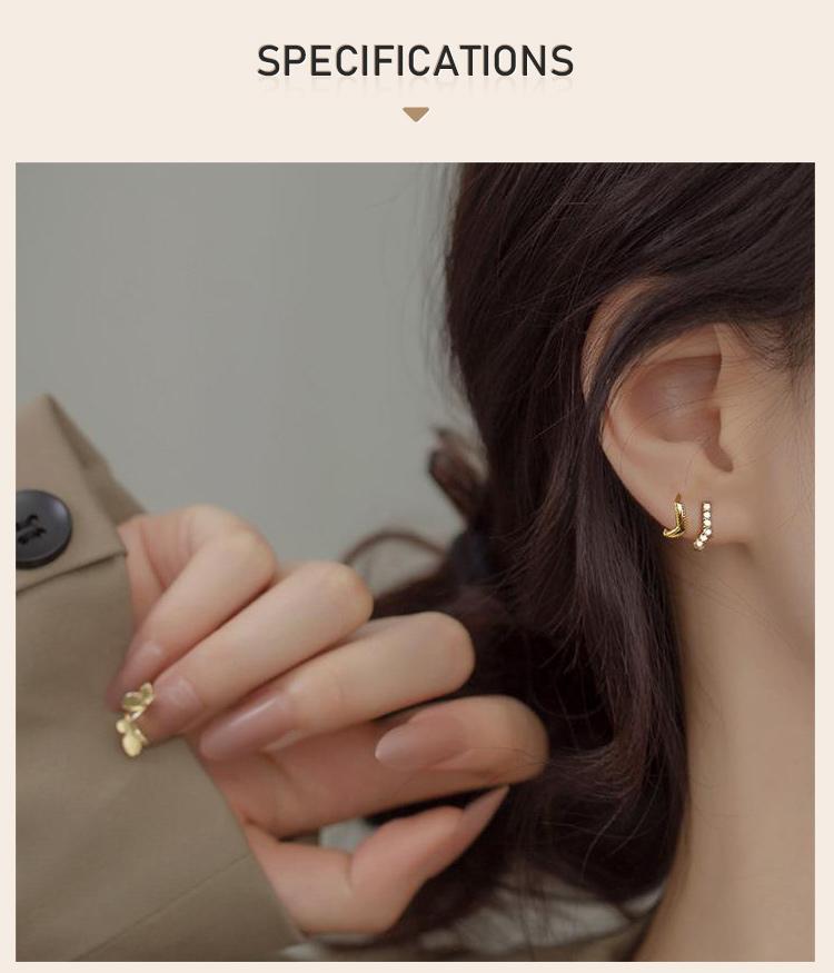 Gold Plated V-Shaped Zircon Huggie Hoop Earrings,  Small Paved Fashion Korean CZ Geometric Lightweight Minimalist Ear Jewelry