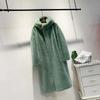 Winter Women High Quality Faux Mink Fur Coat Luxury Long Fur Coat Loose Lapel OverCoat Thick Warm Plus Size Female Plush Coats