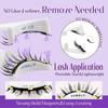 Magnetic Eyelashes No Glue Required - Reusable False Eyelashes Natural Look Set 4 Pairs False Eyelashes Soft Waterproof Magnetic Eyelashes Easy