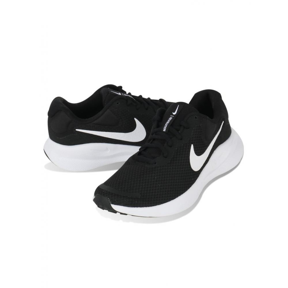 Nike Sport Shoes Revolution 7 Mens Black White Fb2207 001