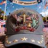 Patriotic Baseball Cap Comfortable Flag Embroidery Hat Adjustable Baseball Cap Meaningful Us 250th Anniversary Cap For Patriotic