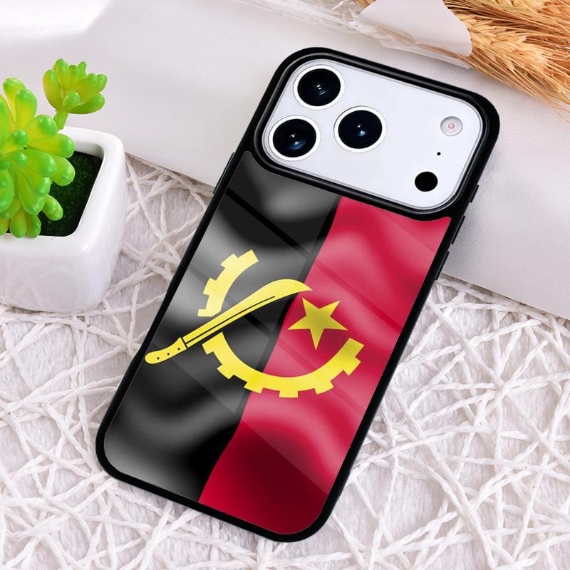 Angola flag Phone Case for iPhone 17 Air 16 15 11 12 14 13 Pro Max Shockproof Cover