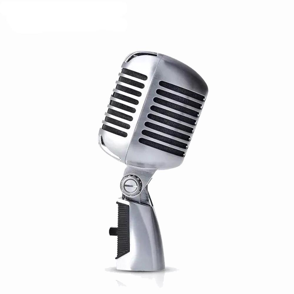 Classic Retro Dynamic Wired Microphone for Stage Performance and KTV