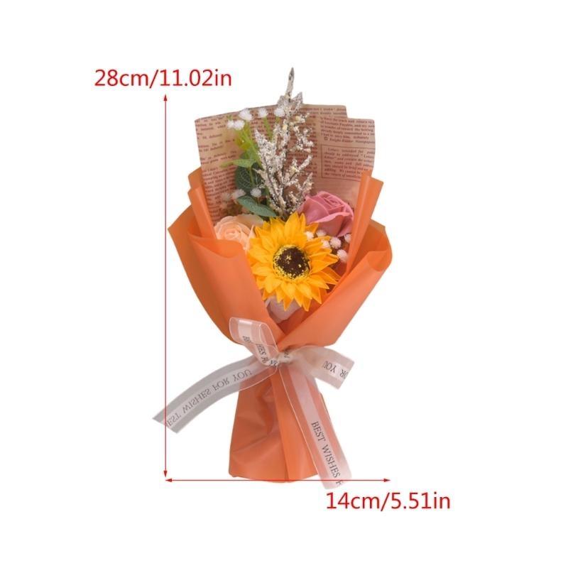 Soap Flower Petals Bouquets for Student Teacher Graduation Ceremony Thanskgiving