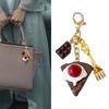 Zartes Simuliertes Essen Handy Anhänger Charm Kaffee Kuchen Schlüsselanhänger Harz Spielzeug Tasche Zubehör Geschenktaschen Dekoration für Frauen