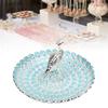 Peacock Fruit Tray Zinc Alloy Metal Peacock Plate for Bread Snacks Cakes   Candies