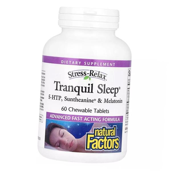 

Complex for deep sleep, Stress-Relax Tranquil Sleep, Natural Factors (72406015) 60tab