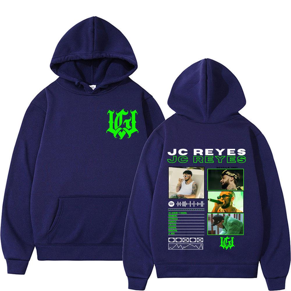 Rapper Jc Reyes Album Tour 2025 Double Sided Graphic Classic Hoodie Tops Men's Retro Hip Hop Punk Hoodies Man Casual Sweatshirts