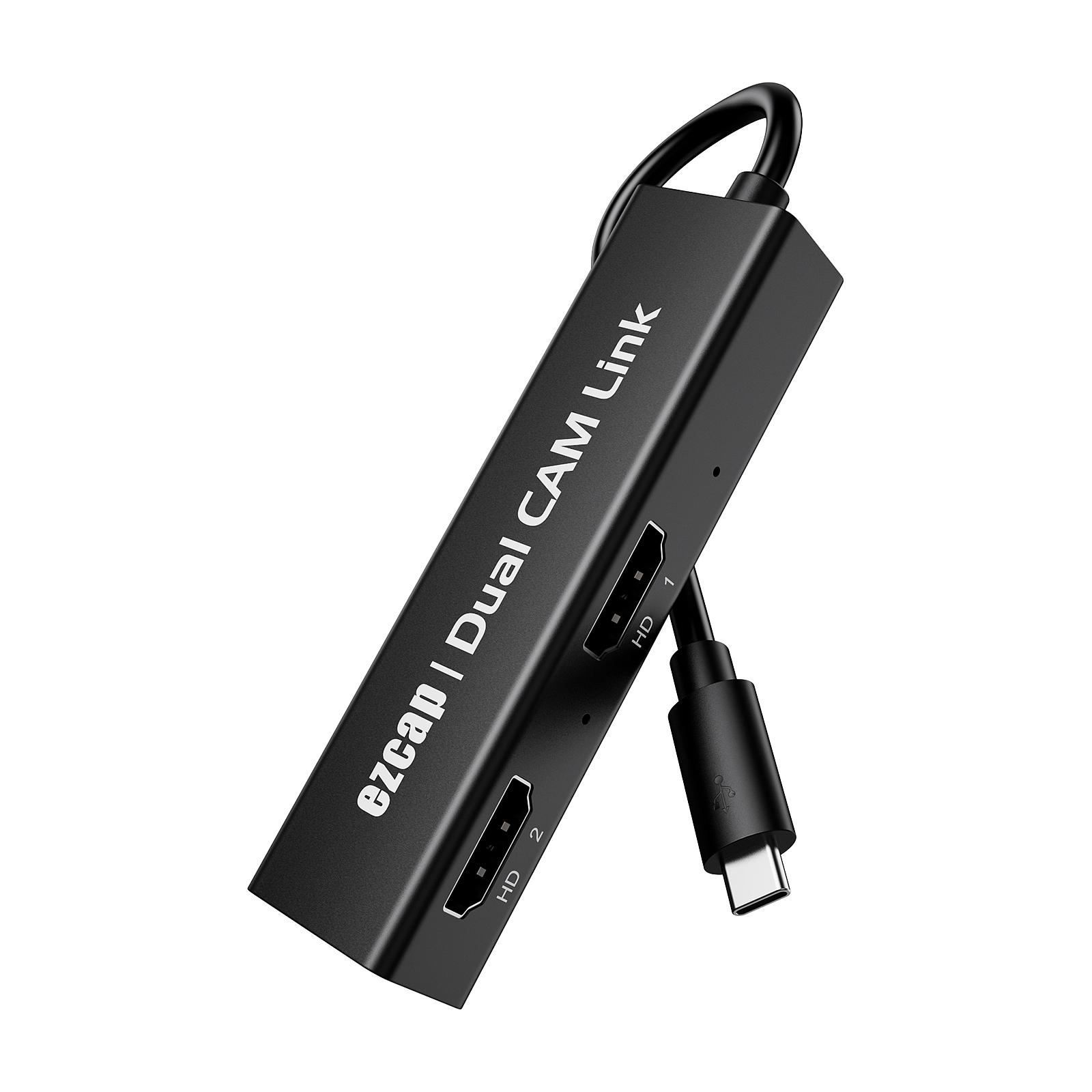 

ezcap314 Dual CAM Link 2-портовая карта видеозахвата HD Dual HD для игрового рекордера Type-C 1080P 60 кадров в секунду для