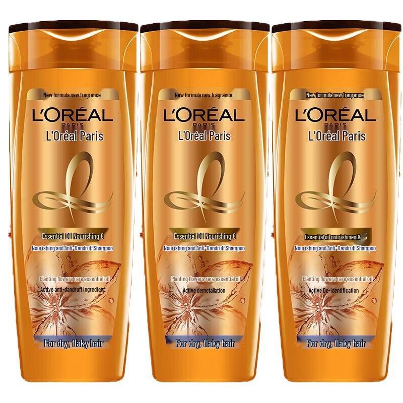 

L Oreal Essential Oil Nourishing Anti-Dandruff Shampoo (3x200ml)