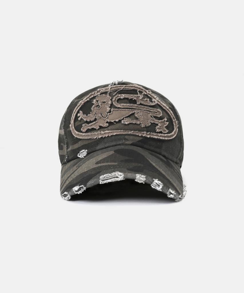 BADBLOOD Mystic Big Patch Ball Cap - Dusty Green Camo