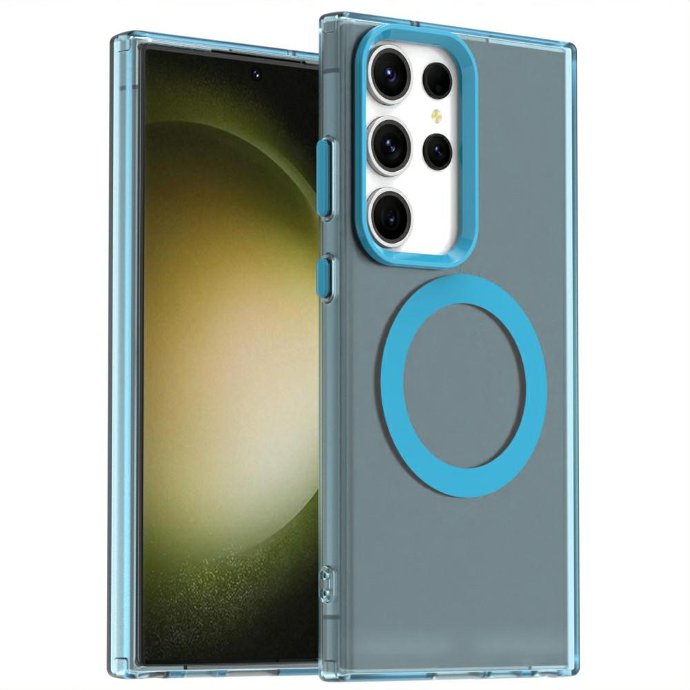 Candy Series For Samsung Galaxy S24 Ultra Case Compatible with MagSafe PC+TPU+PET Anti-Drop Phone Cover