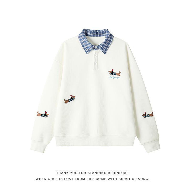 2025 Trendy Men's Loose-Fit Embroidered Long-Sleeve Hoodie, Plus Size, Autumn Winter Collection.