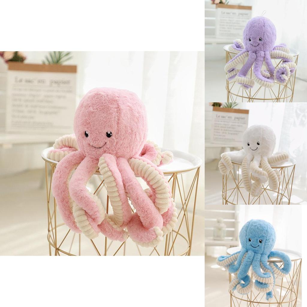 Adorable 15.7'' Octopus Plush Stuffed Toy Pillow For Kids And Home Decor