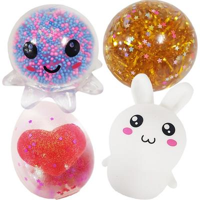 Baby Plus Soft LED Ahtapot + Parıltı + Tavşan + Kongdak Yumurta Seti Kore çocuk oyuncakları