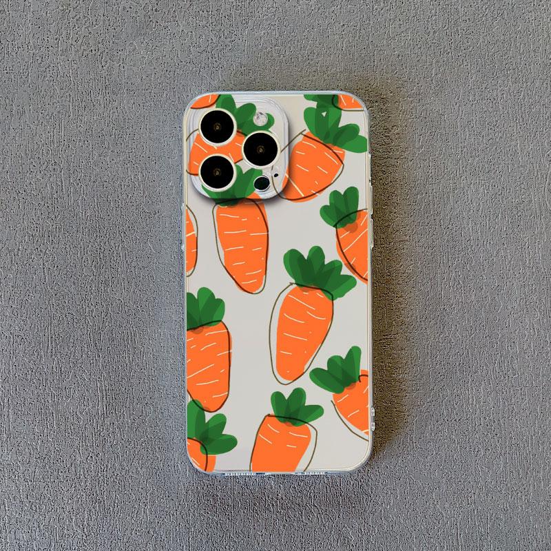 Color Fruits Banana Strawberry Clear Phone Case For iPhone 14 13 12 11 Pro Max 13 12 Mini 14 7 8 Pus XR XS X Transparent Covers