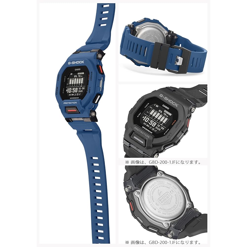 Casio G-Squad GBD-200-2JF Men's Bluetooth Watch Blue Color Water Resistant Digital