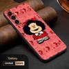 Cute Mafalda Girl Fashion Pattern Phone Case For Samsung Galaxy S25 S24 S23 S22 S21 S20 Plus Ultra Note20 Soft Black