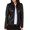Noora Womens Black Real Lambskin Leather Jacket | Winter Party Wear Jacket | Celebrity Jacket | Gift For Her