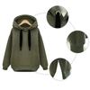 Pullover da donna con cappuccio autunno inverno, ampio, taglia grande, con velluto spesso, maglione, top a lunghezza media, cappotto
