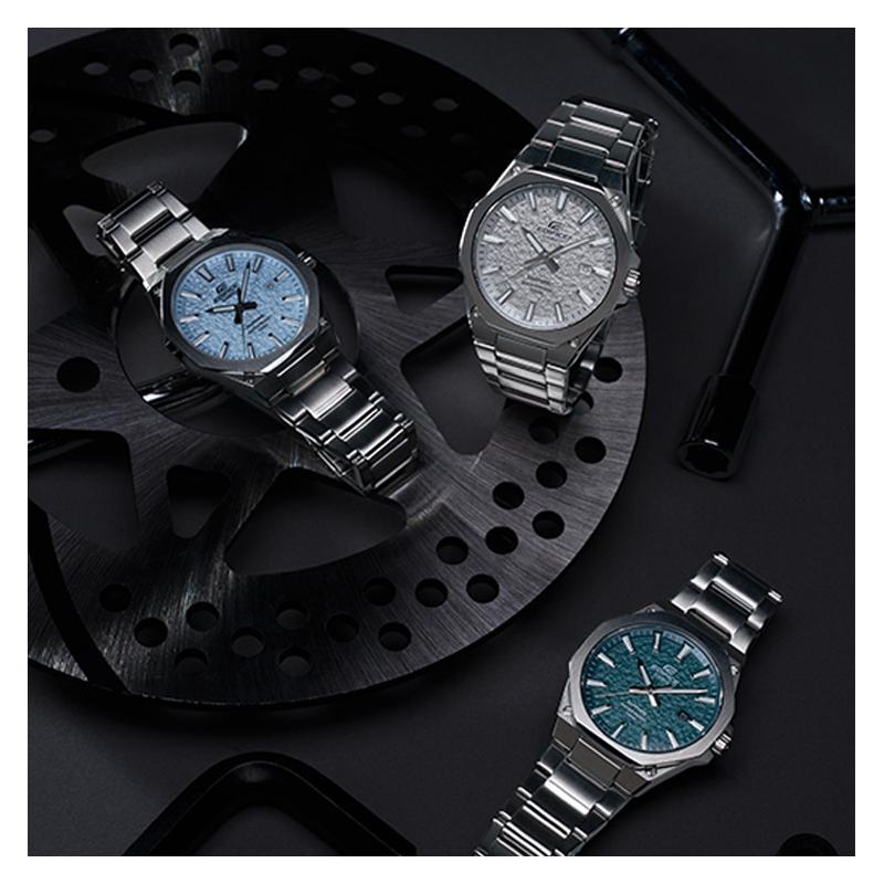 CASIO EDIFICE EFR-S108 series simple fashion waterproof classic ultra-thin 3D texture plate Quartz Steel Strap men's watch EFR-S108DE-2AVUPRcasio-*1