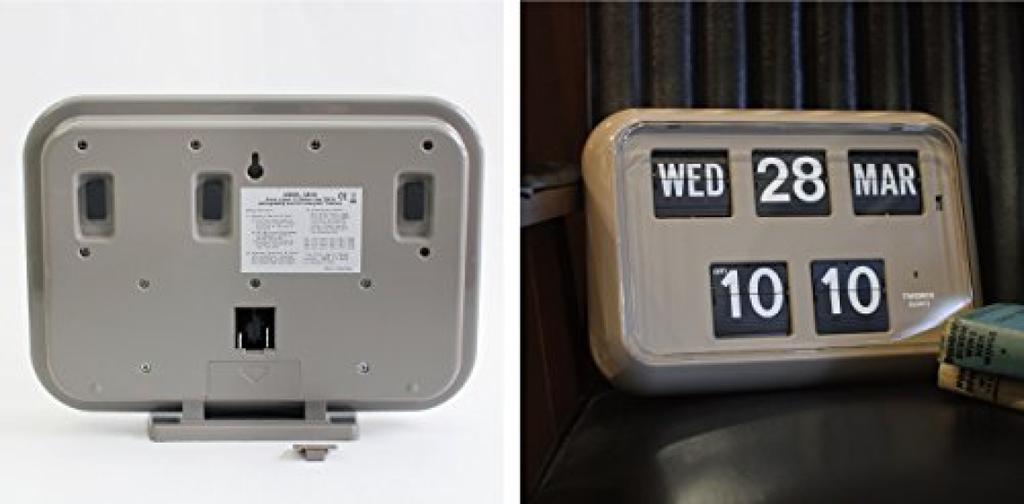 Twemco Digital Calendar Clock Twemco Digital Calendar Clock Gray QD-35