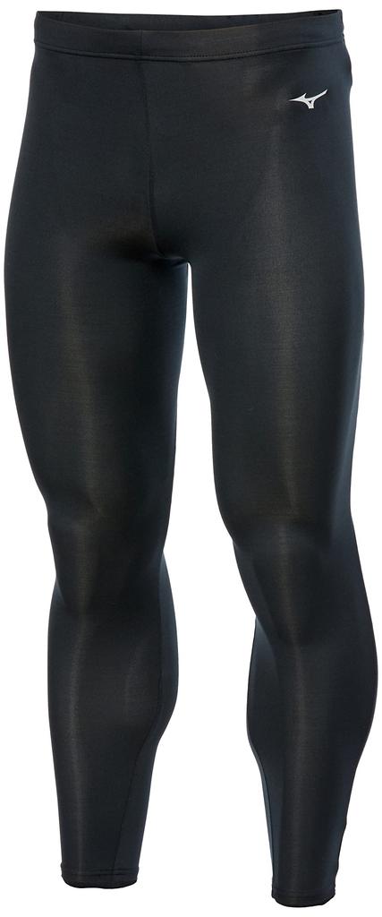 Mizuno Bio Gear Training Long Compression Size 32MB1150 Tights, Wear, Sweat-Wicking, Quick-Drying, Unisex, Men's, Black, XL,