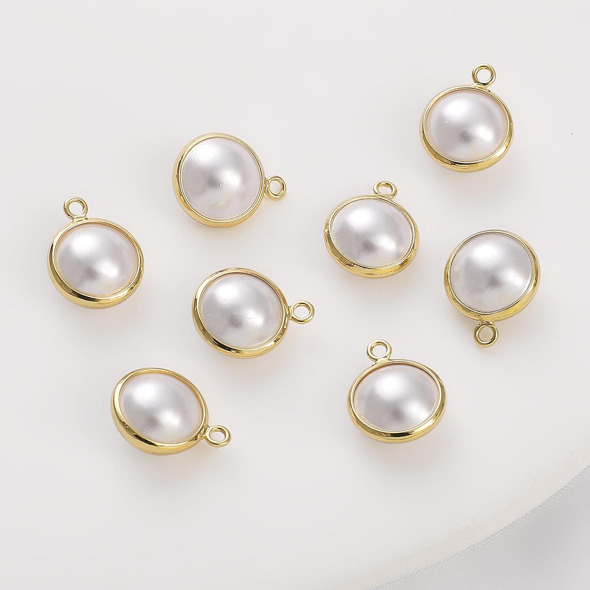 

4/6/10 мм латунный соединительный Шарм с бусинами для серег, браслетов, ожерелья, изготовления ювелирных изделий своими руками 10mm 1pc/bag