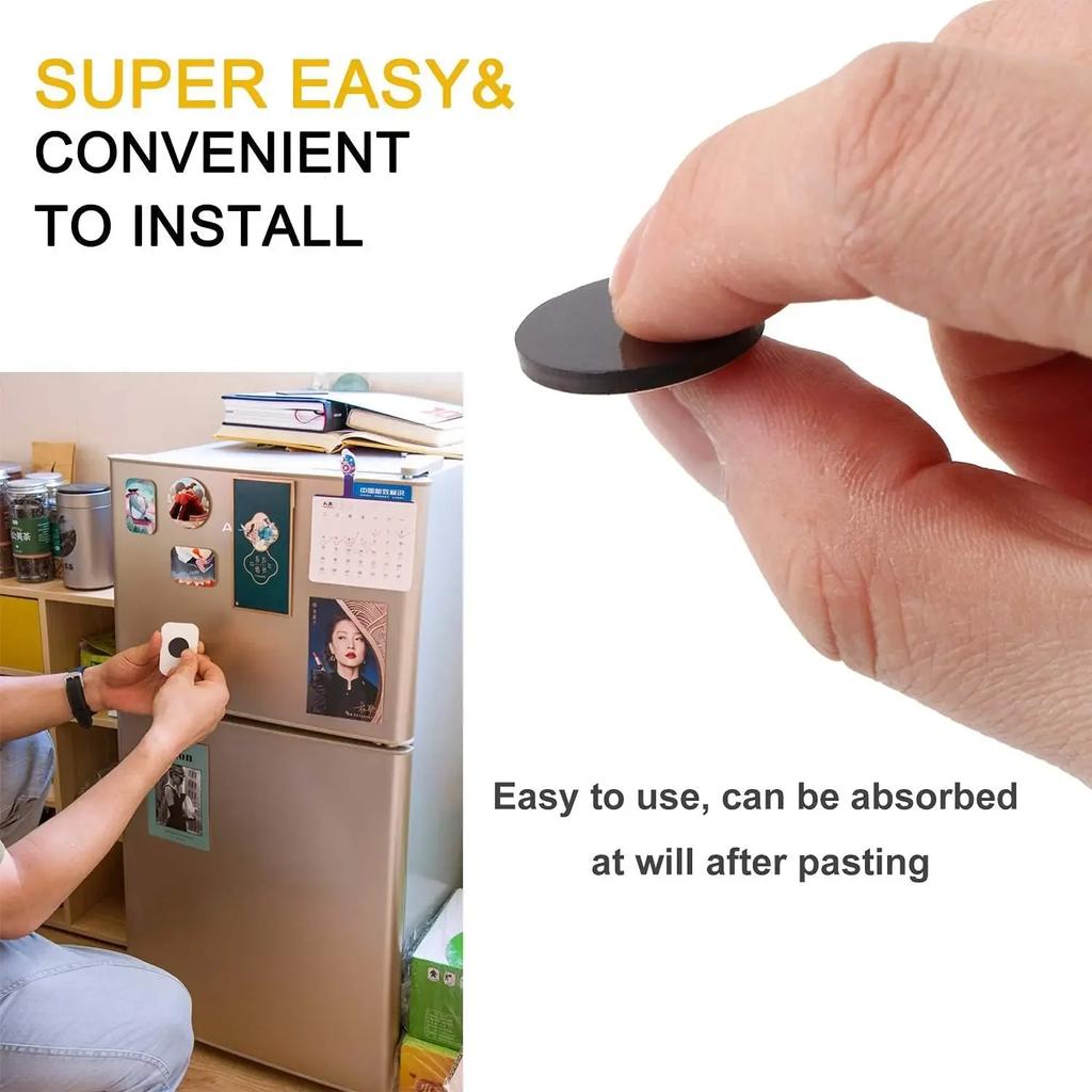 Round Self Adhesive Magnetic Dots Flexible Sticky Magnet Sheets Classroom Refrigerators Craft DIY Small Magnets Stickers Circles