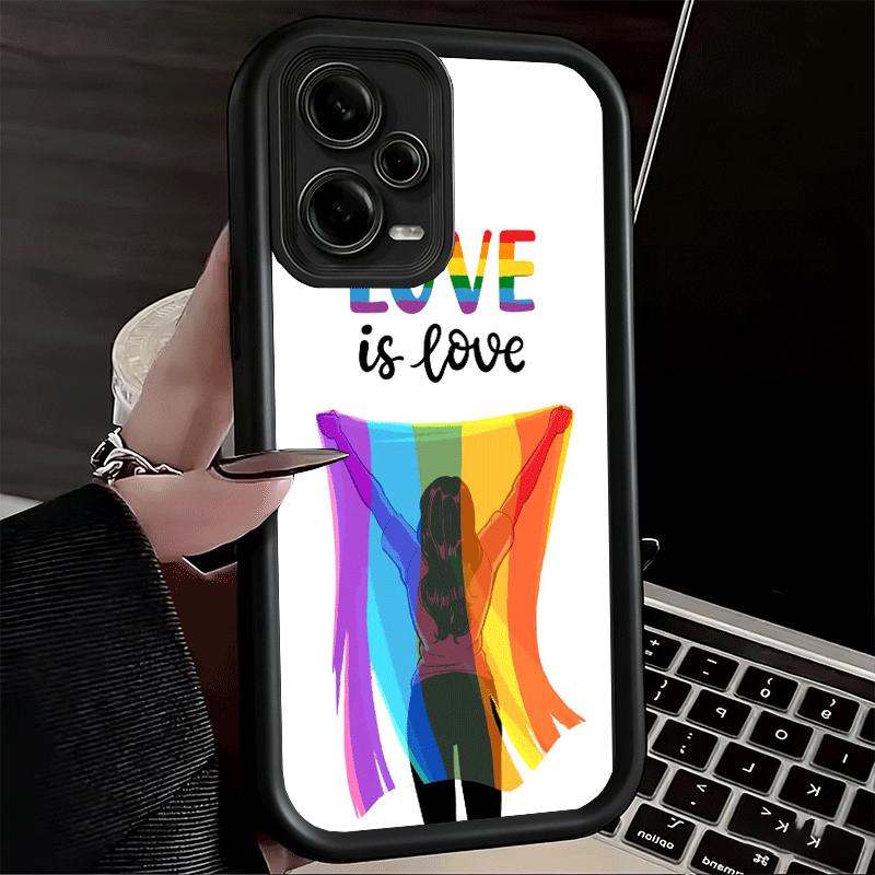 

LGBT Rainbow Love Is Love Soft Phone Case for Xiaomi Poco X7 X6 X5 Pro X4 Gt X3 F7 Ultra M8 M7 Redmi 15C 15 14C 13 13C 12 12C 10 Xiaomi Redmi 15C