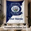 Custom Text Tapestry West Bromwich Albion FC Print Wall Tapestry Indoor Living Room Wall Decor