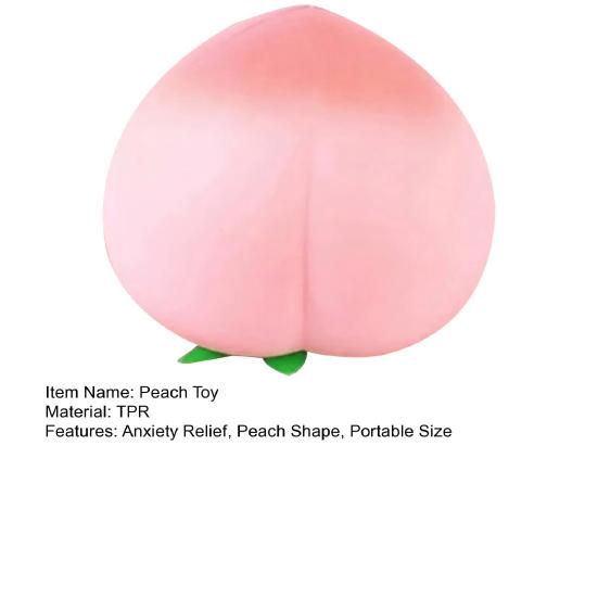 1/2Pcs Anxiety Relief Peach Squeeze Toy Realistic Peach Shaped Fidget Toy Anti-stress Decompression