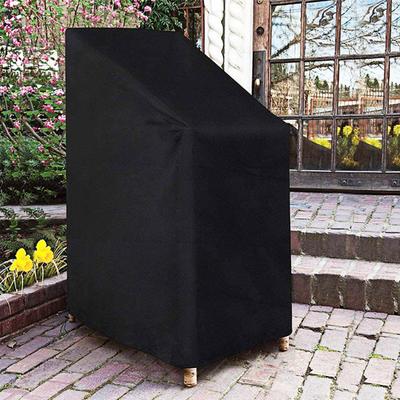 Dustproof Chair Cover Waterproof Rainproof Prevent Sunlight Stackable Chair Cover Patio Furniture Protection Sleeve Outdoor Chair Protector