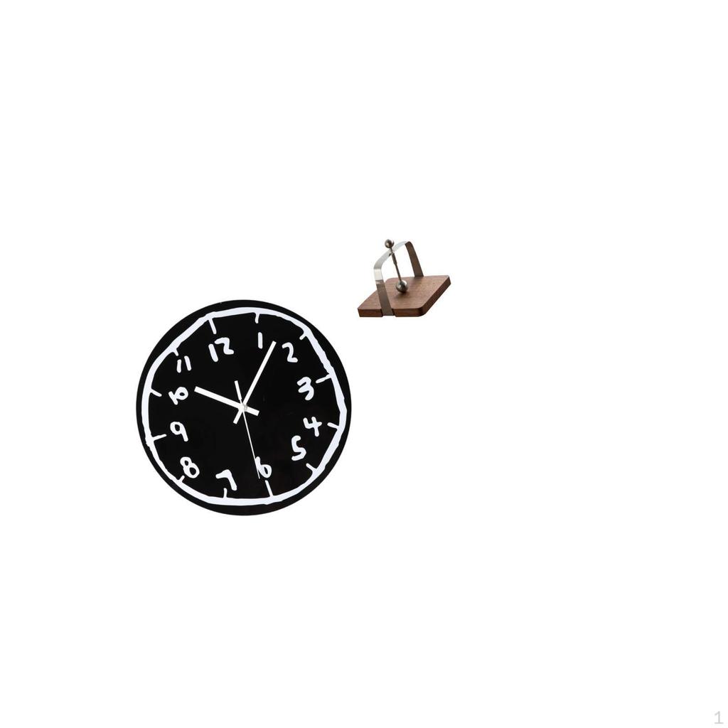 Acrylic Modern Silent Art Clock And Wooden Napkin Holder Organizer for Stylish Indoor Kitchen Office