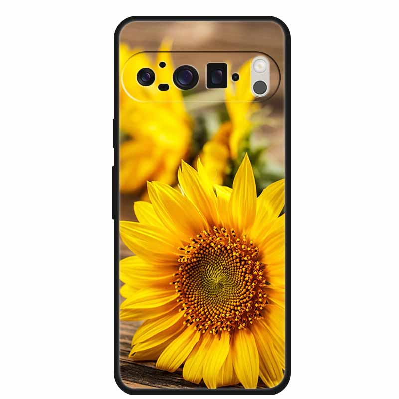 For Google Pixel 9 Pro XL Case 9Pro Coque Black Silicone Soft Phone Case For Google Pixel9 Pro Pixel 6 7 8 Pro Back Cover Case