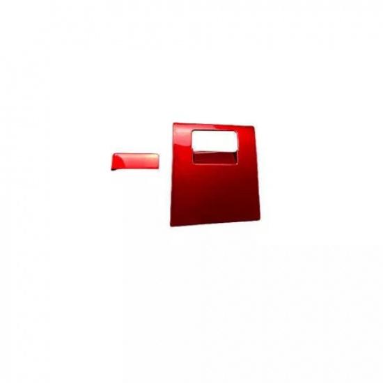 2018- For Toyota Camry Trim Glossy Red Left Driver Storage Box Handle Frame
