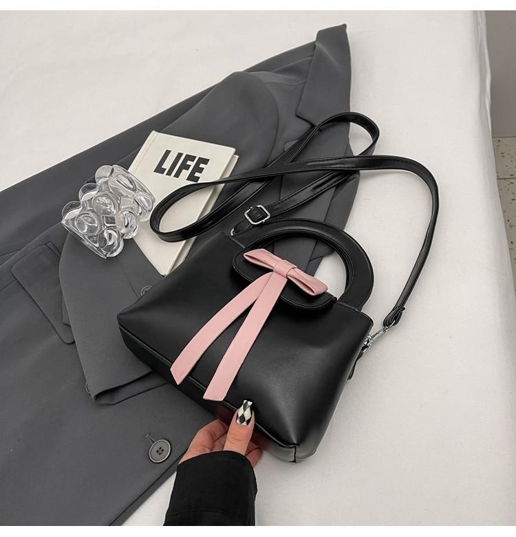 Stylish Butterfly Bow Handbag Autumn Winter Women 2023 New Trend Bucket Bag