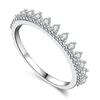 Lindon Classic Copper Alloy Zircon Ring Ladies Jewelry Wedding Promise Party Gift